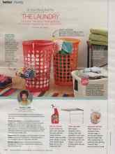 Better Homes & Gardens September 2014 Magazine Article: Do one thing better THE LAUNDRY