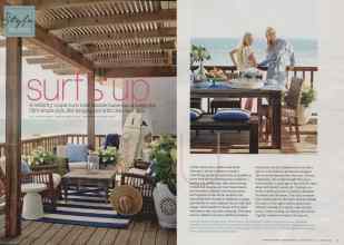Better Homes & Gardens September 2014 Magazine Article: Surf's up