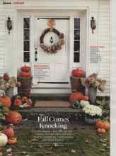 Better Homes & Gardens October 2014 Magazine Article: Fall Comes Knocking