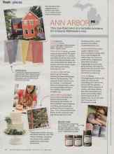 Better Homes & Gardens November 2014 Magazine Article: ANN ARBOR MI
