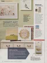 Better Homes & Gardens November 2014 Magazine Article: SMART ART