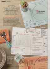 Better Homes & Gardens November 2014 Magazine Article: TABLE GAMES