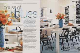 Better Homes & Gardens November 2014 Magazine Article: House of blues