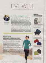 Better Homes & Gardens December 2014 Magazine Article: Head gear