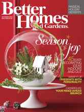 Better Homes & Gardens December 2014 Magazine Cover