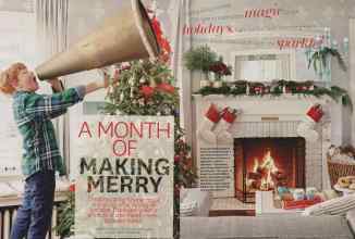 Better Homes & Gardens December 2014 Magazine Article: A MONTH OF MAKING MERRY
