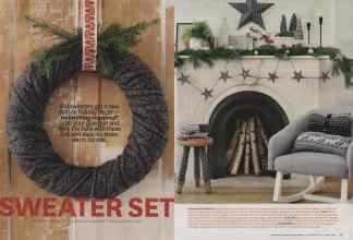 Better Homes & Gardens December 2014 Magazine Article: SWEATER SET