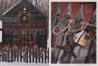 Better Homes & Gardens December 2014 Magazine Article: Warm lights for cold nights