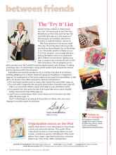 Better Homes & Gardens January 2015 Magazine Article: The 'Try It' List