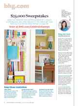 Better Homes & Gardens January 2015 Magazine Article: $25,000 Sweepstakes