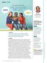 Better Homes & Gardens January 2015 Magazine Article: THE GOOD KID PROJECT