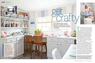 Better Homes & Gardens January 2015 Magazine Article: Get crafty