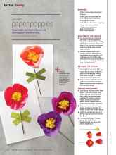 Better Homes & Gardens February 2015 Magazine Article: Paper poppies