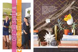 Better Homes & Gardens February 2015 Magazine Article: OFF THE SHELF & INTO THE HOME