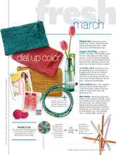 Better Homes & Gardens March 2015 Magazine Article: Dial up color