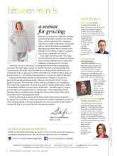 Better Homes & Gardens April 2015 Magazine Article: A season for growing