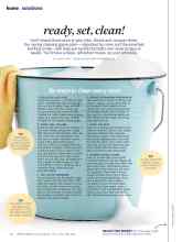 Better Homes & Gardens April 2015 Magazine Article: Ready, set, clean!