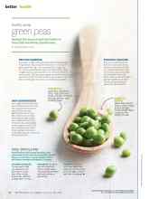 Better Homes & Gardens May 2015 Magazine Article: Green peas