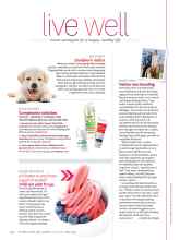 Better Homes & Gardens June 2015 Magazine Article: Is it better to eat frozen yogurt or sorbet?