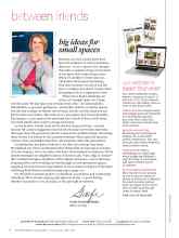 Better Homes & Gardens August 2015 Magazine Article: Big ideas for small spaces