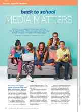 Better Homes & Gardens September 2015 Magazine Article: Back to school MEDIA MATTERS
