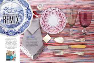 Better Homes & Gardens September 2015 Magazine Article: Blue & White REMIX