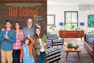 Better Homes & Gardens September 2015 Magazine Article: Old School new ideas