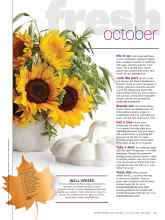 Better Homes & Gardens October 2015 Magazine Article: Fresh october