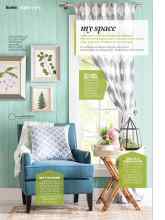 Better Homes & Gardens October 2015 Magazine Article: My space