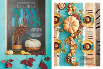Better Homes & Gardens October 2015 Magazine Article: Autumn's NEW HUES