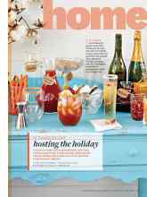 Better Homes & Gardens November 2015 Magazine Article: 10 THINGS TO LOVE hosting the holiday