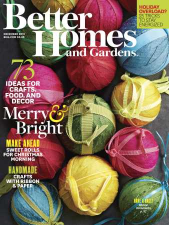 Better Homes & Gardens December 2015 Magazine Cover