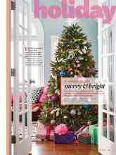 Better Homes & Gardens December 2015 Magazine Article: 10 THINGS TO LOVE merry & bright