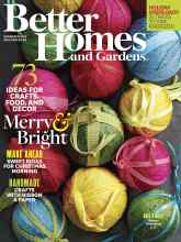 Better Homes & Gardens December 2015 Magazine Cover