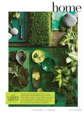 Better Homes & Gardens February 2016 Magazine Article: COLOR GARDEN GREENS