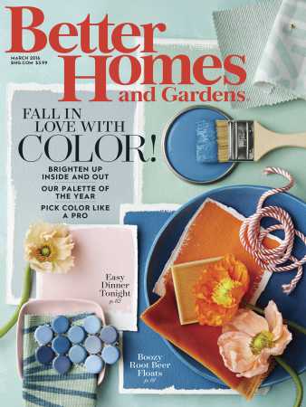 Better Homes & Gardens March 2016 Magazine Cover