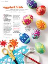 Better Homes & Gardens March 2016 Magazine Article: Eggshell finish