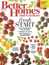 Better Homes & Gardens April 2016 Magazine Cover