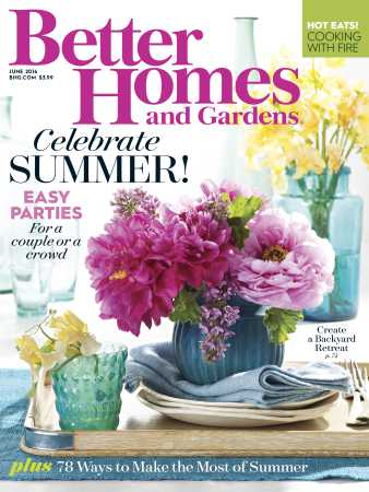 Better Homes & Gardens June 2016 Magazine Cover