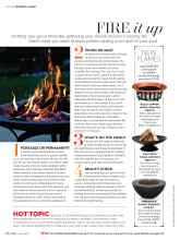 Better Homes & Gardens June 2016 Magazine Article: FIRE it up