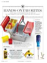 Better Homes & Gardens July 2016 Magazine Article: HANDS-ON FAVORITES