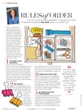 Better Homes & Gardens September 2016 Magazine Article: RULES of ORDER
