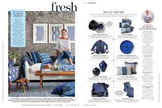 Better Homes & Gardens September 2016 Magazine Article: OBSESSED WITH CLASSIC INDIGO