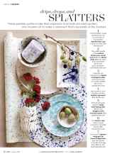 Better Homes & Gardens October 2016 Magazine Article: Drips, drops, and SPLATTERS