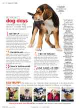 Better Homes & Gardens October 2016 Magazine Article: dog days