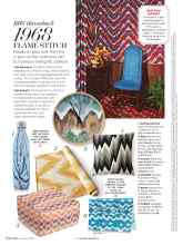 Better Homes & Gardens October 2016 Magazine Article: 1968 FLAME STITCH