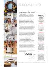 Better Homes & Gardens November 2016 Magazine Article: A place at the table