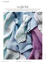 Better Homes & Gardens November 2016 Magazine Article: To dye for