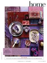 Better Homes & Gardens November 2016 Magazine Article: COLOR REGAL PURPLES