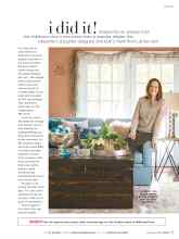 Better Homes & Gardens December 2016 Magazine Article: I did it!